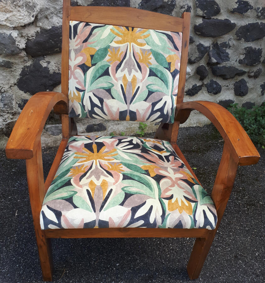 Fauteuil de style colonial / Rénovation complète