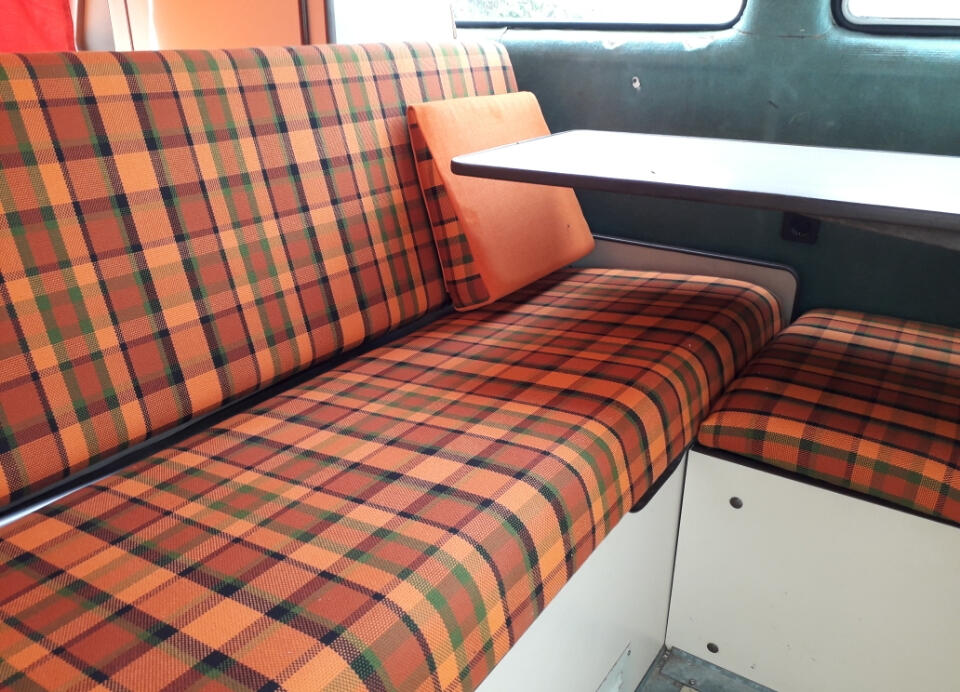Combi VW / Changement mousse et tissu